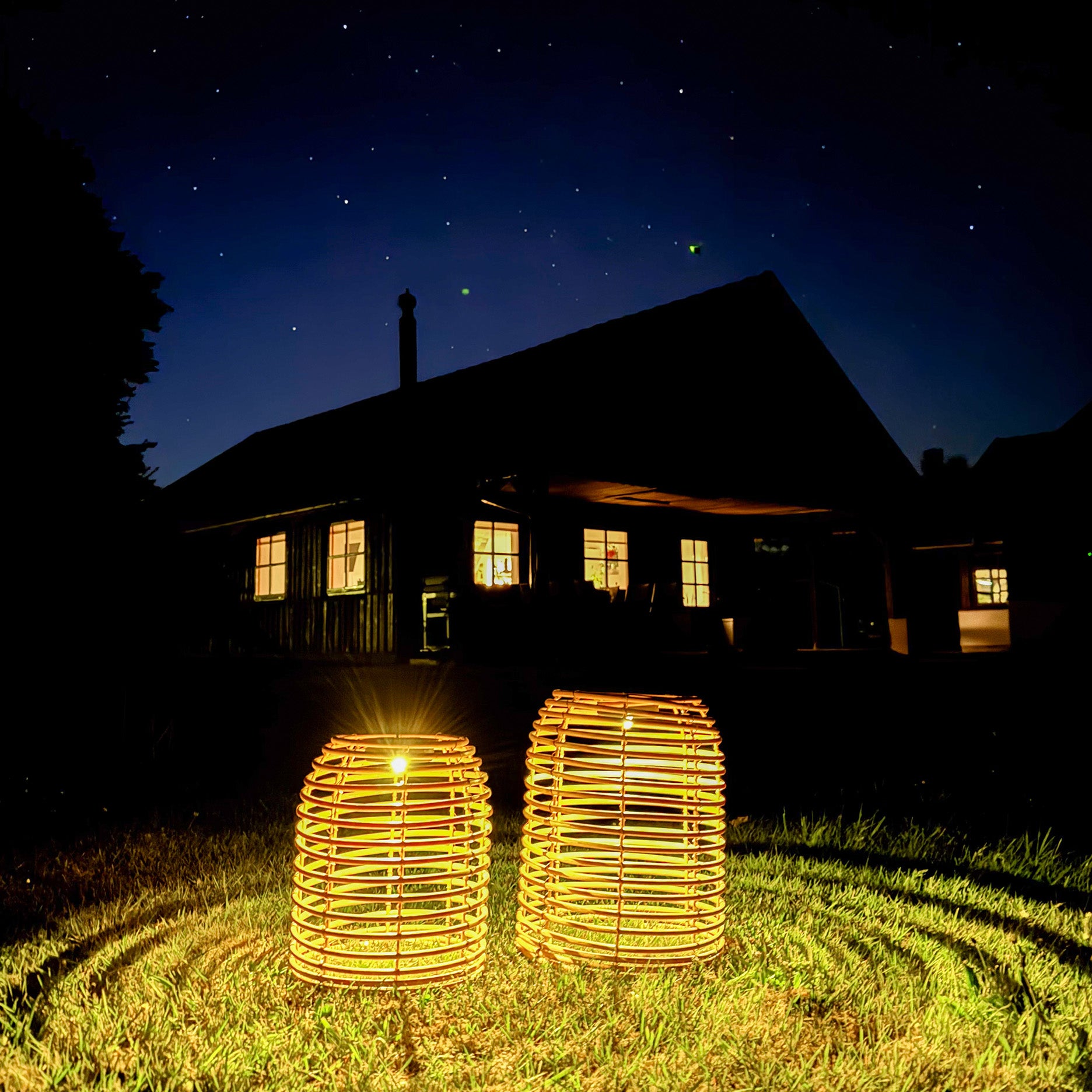 Beehive solcellelampe H31 cm